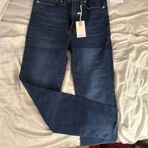 Good American Indigo Straight Leg Jeans